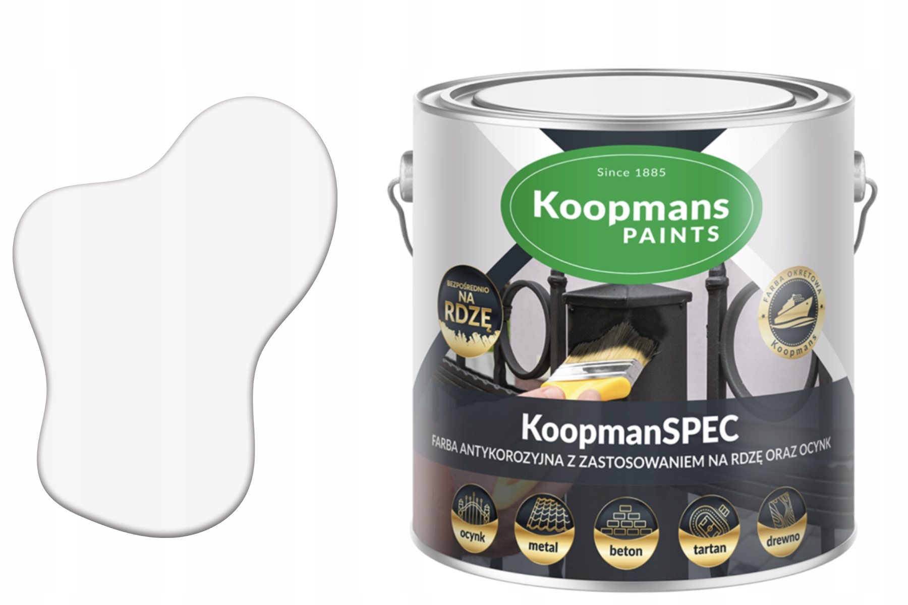Antikorozní barva KoopmanSPEC 0,75 l Ral 9003