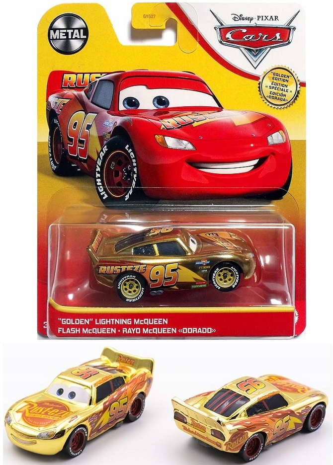 

Zygzak Złoty Golden Mcqueen Disney Pixar 1:55 Cars