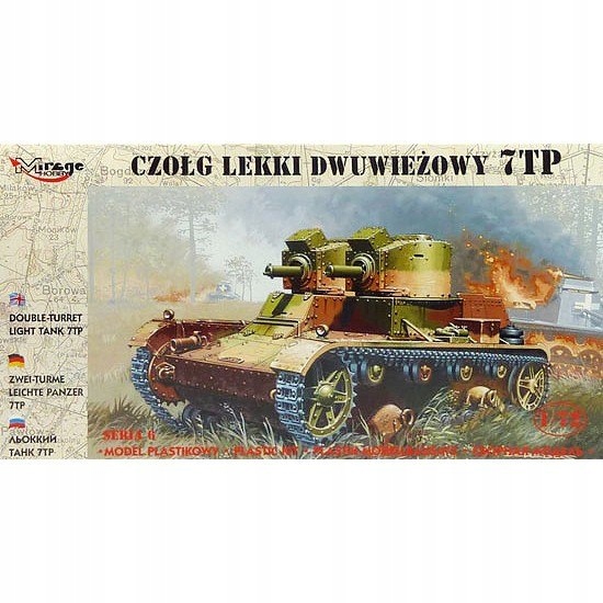 Vojenský model Tank Lehký 7TP Dvouvěžový Mirage MMH-726002