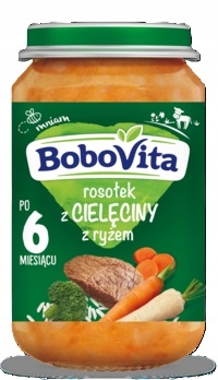 6x 190g BoboVita Rosołek z cielęciny z ryżem po 6 miesiącu KARTON EAN (GTIN) 5900852130007