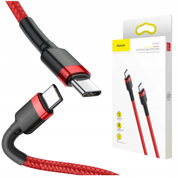 

Kabel Przewód Usb-c Do Usb-c Pd Baseus Qc 60W 2M