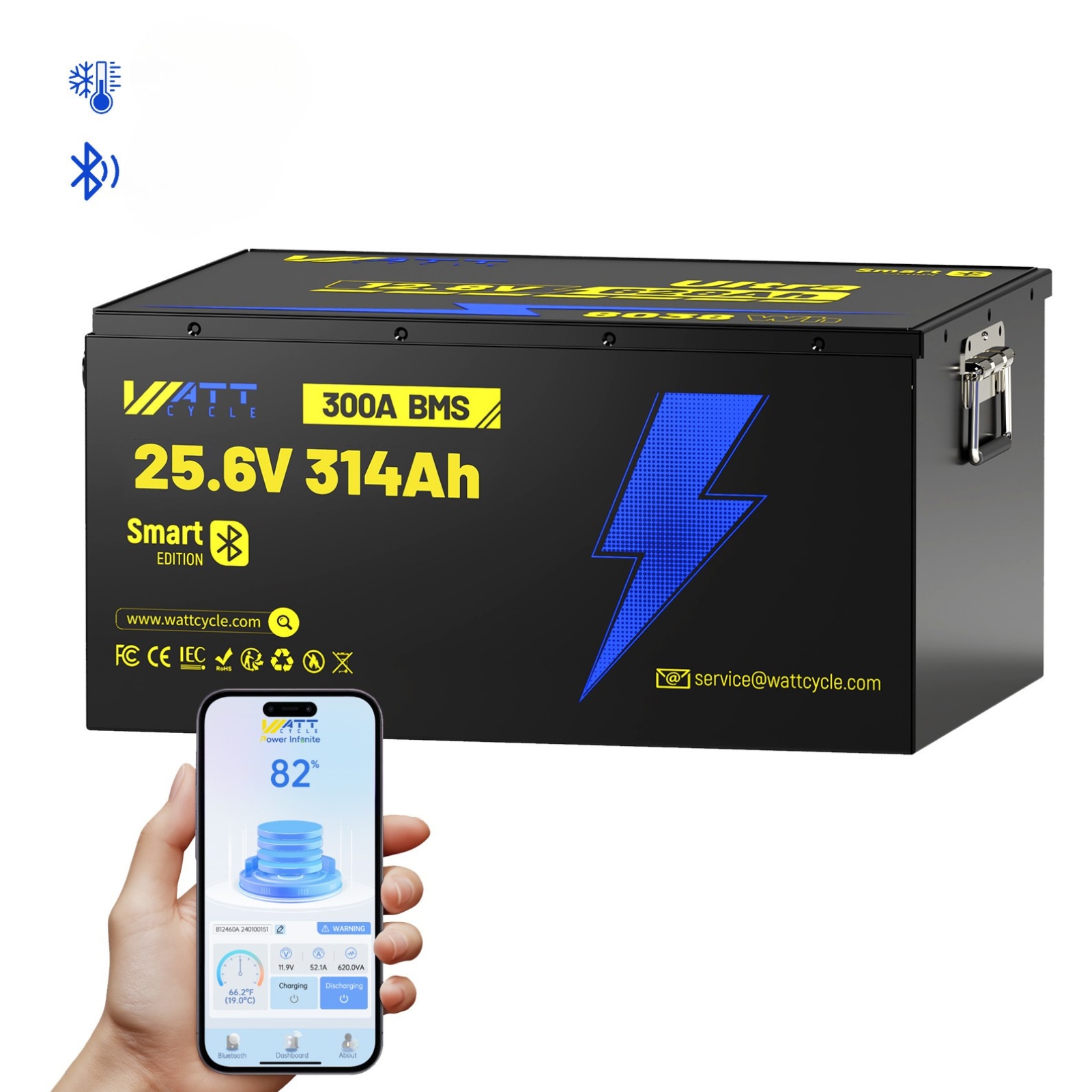 Skladovač Energie LiFePO4 8.04kWh 24V 314Ah S Bluetooth Pro Solární Systémy