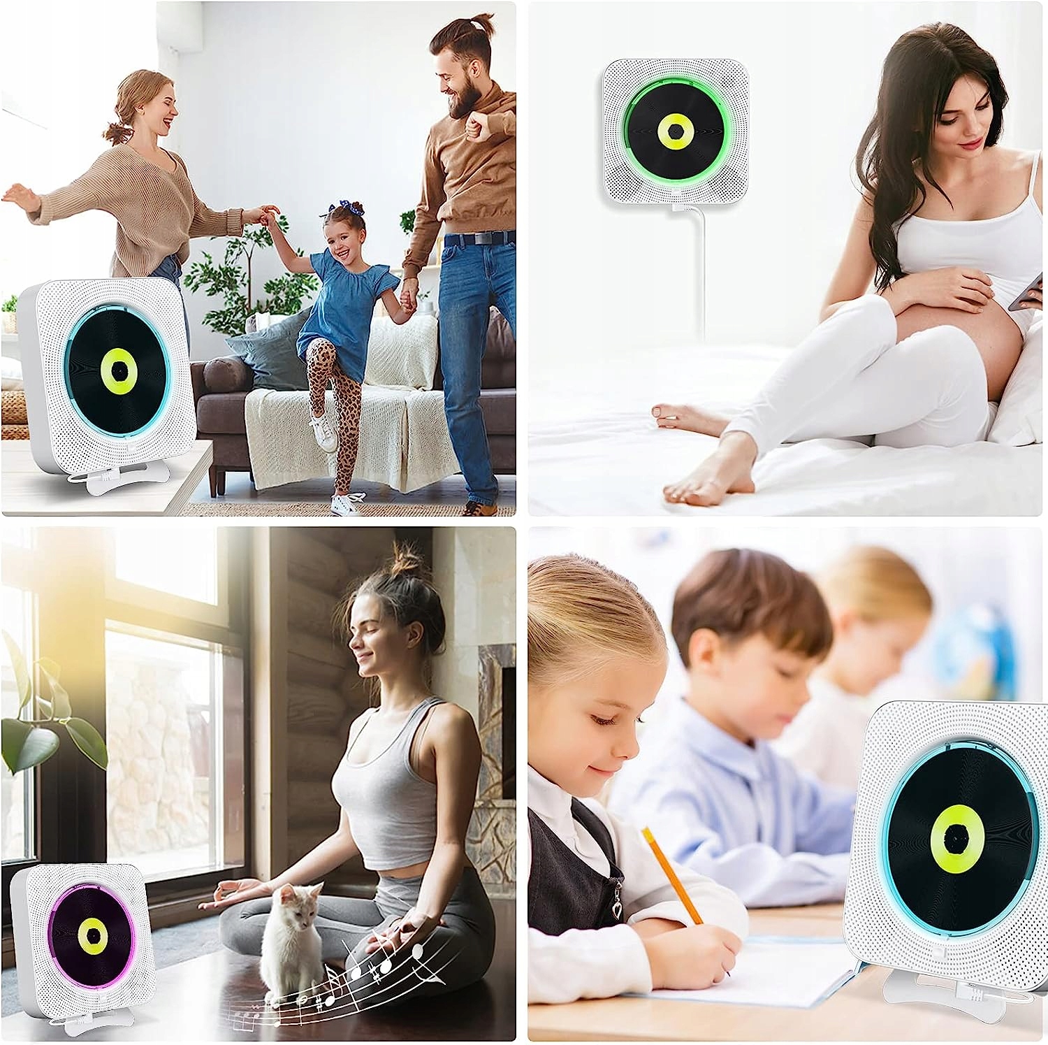 ODTWARZACZ PRZENOŚNY CD GŁOŚNIK BLUETOOTH RADIO FM Radio FM jest