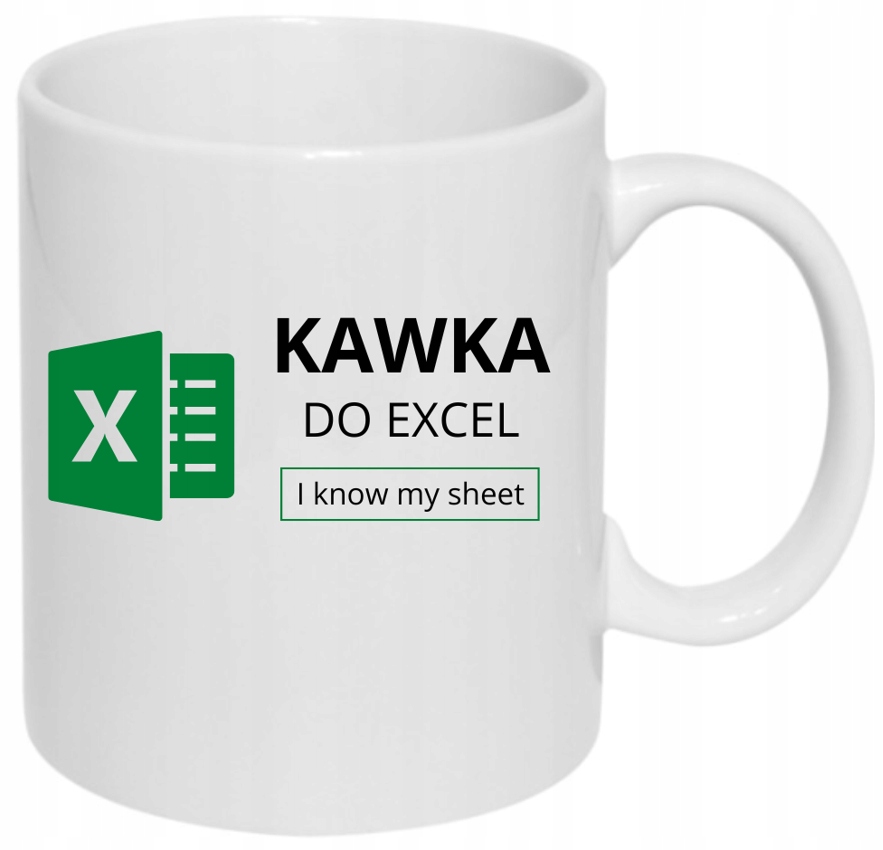 Kubek Praca Biuro Koleżanka Kolega Kawka Do Excel