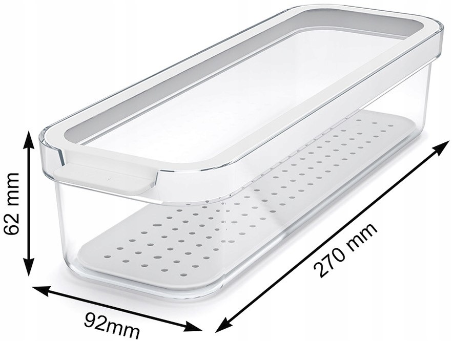 Organizery do lodówki Pojemniki na żywność przezroczyste Rotho 2 szt 1,15 l Marka Rotho