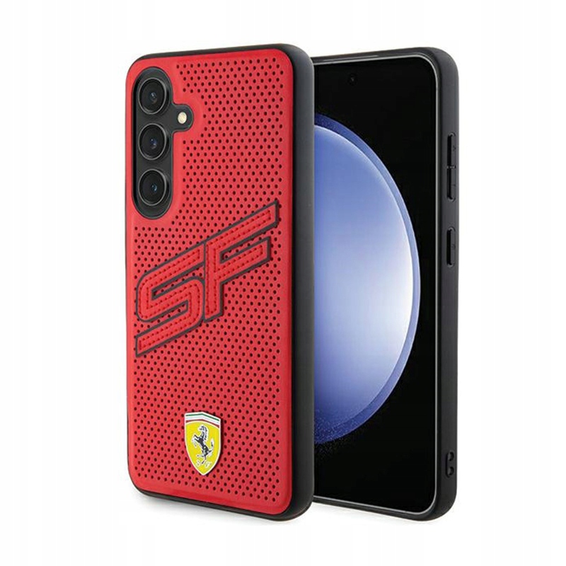 Ferrari Big Sf Perforated Pouzdro pro Samsung Galaxy S24 (červené)