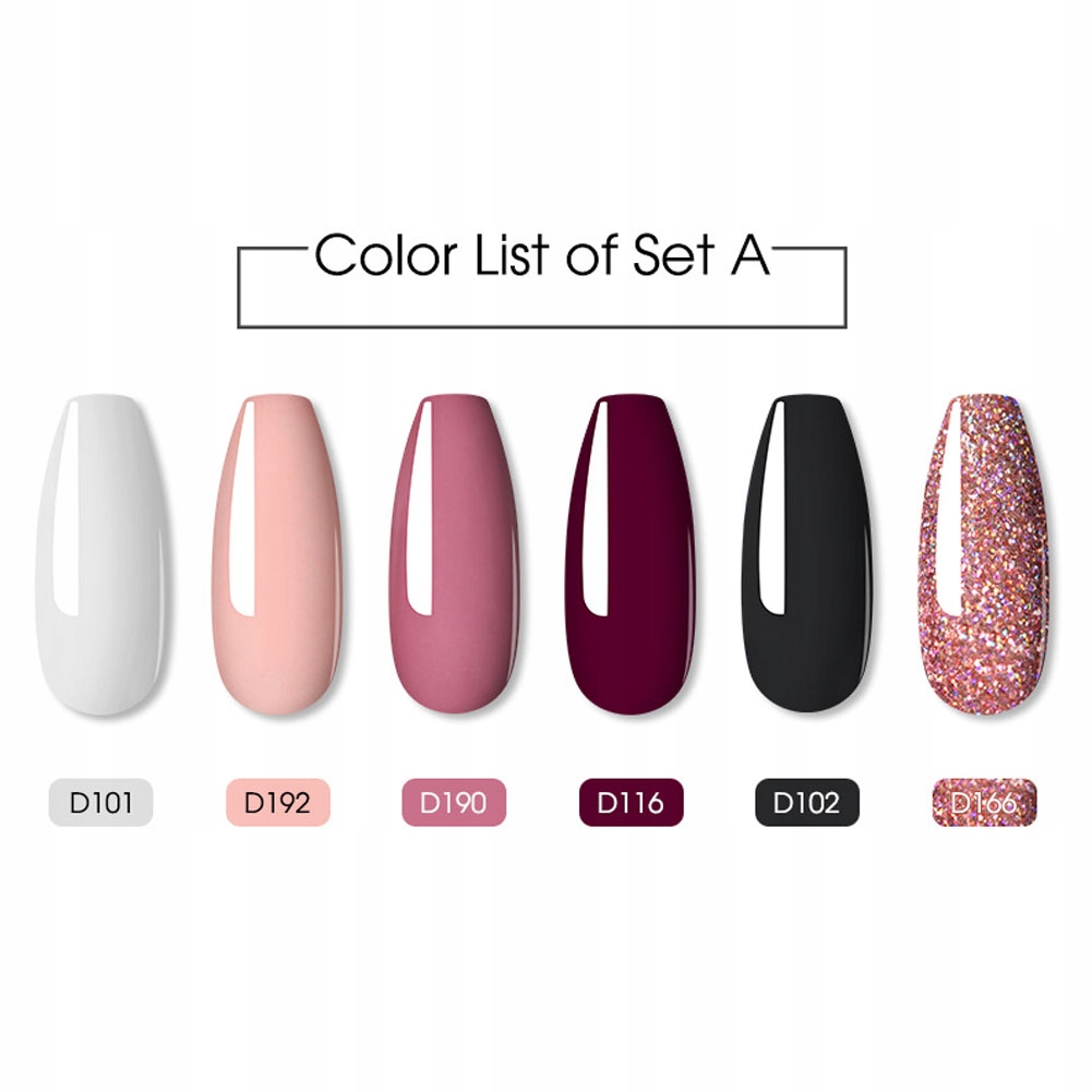 Rosalind ZESTAW DO MANICURE TYTANOWY 6 kolorów EAN (GTIN) 747986960576