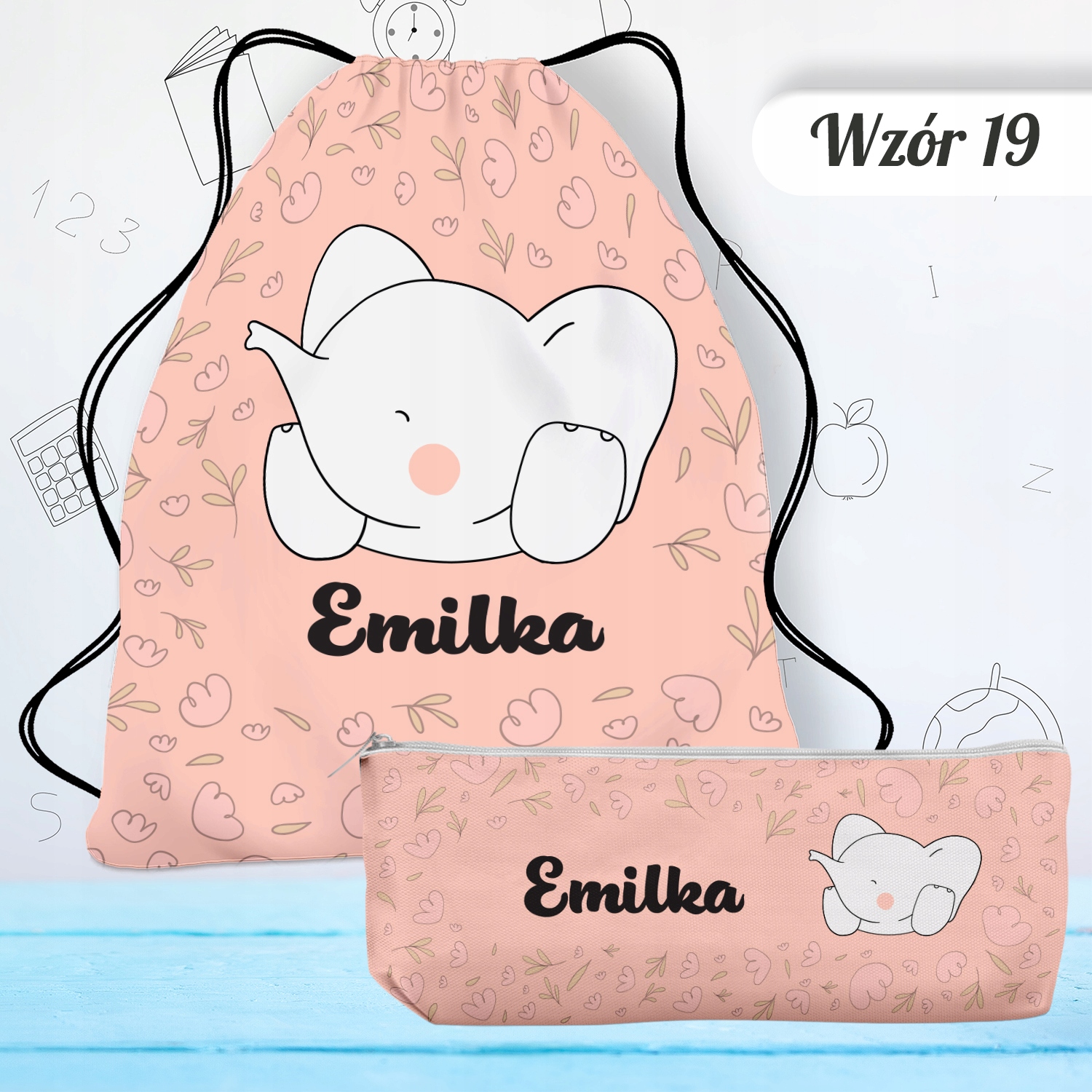 PLECAK WOREK NA BUTY WOREK DO PRZEDSZKOLA PIÓRNIK SZKOLNY Z IMIENIEM Płeć chłopcy dziewczynki