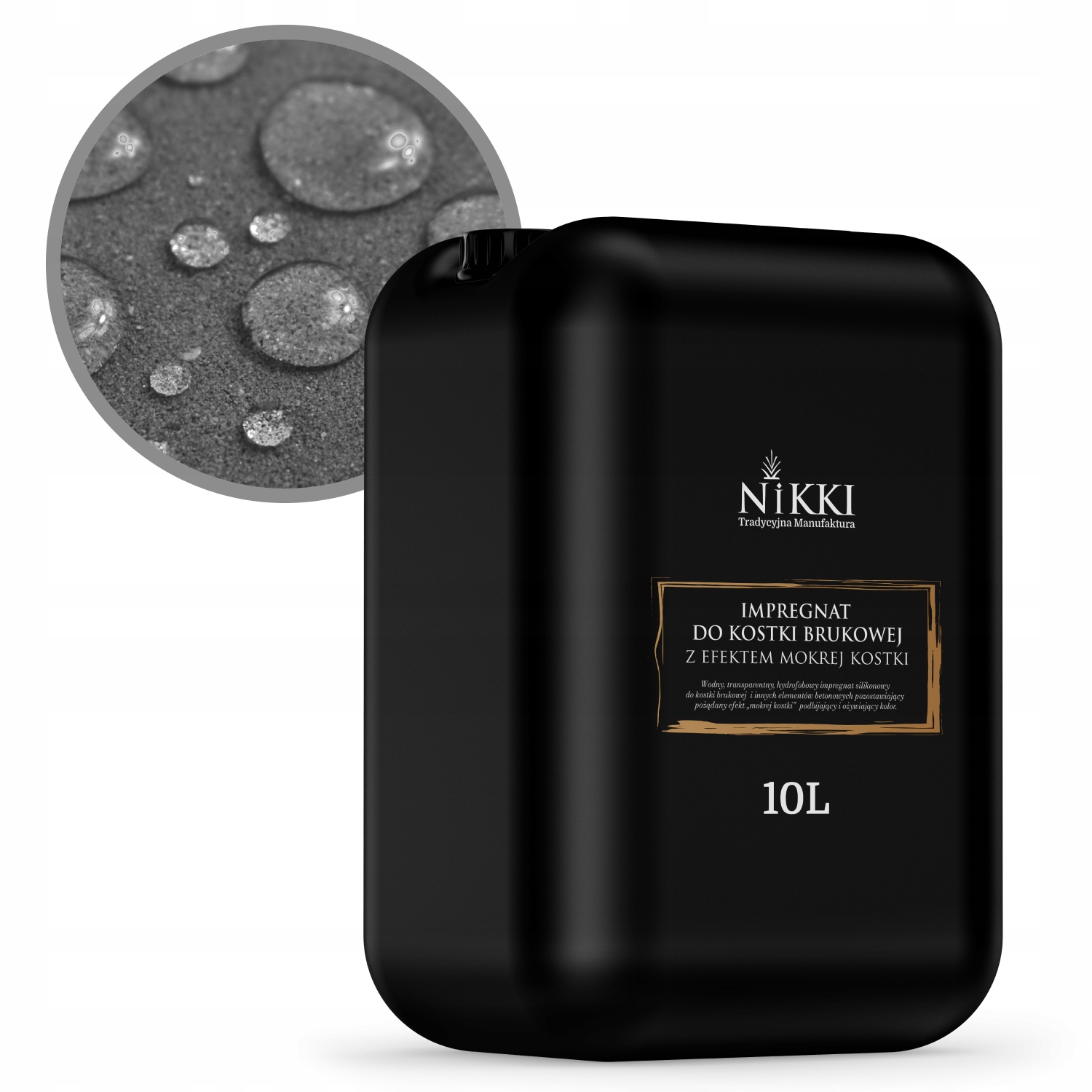 Impregnat Do Cegły Kostki Brukowej Z Efektem Mokrej Hydrofobowy Wet 10L