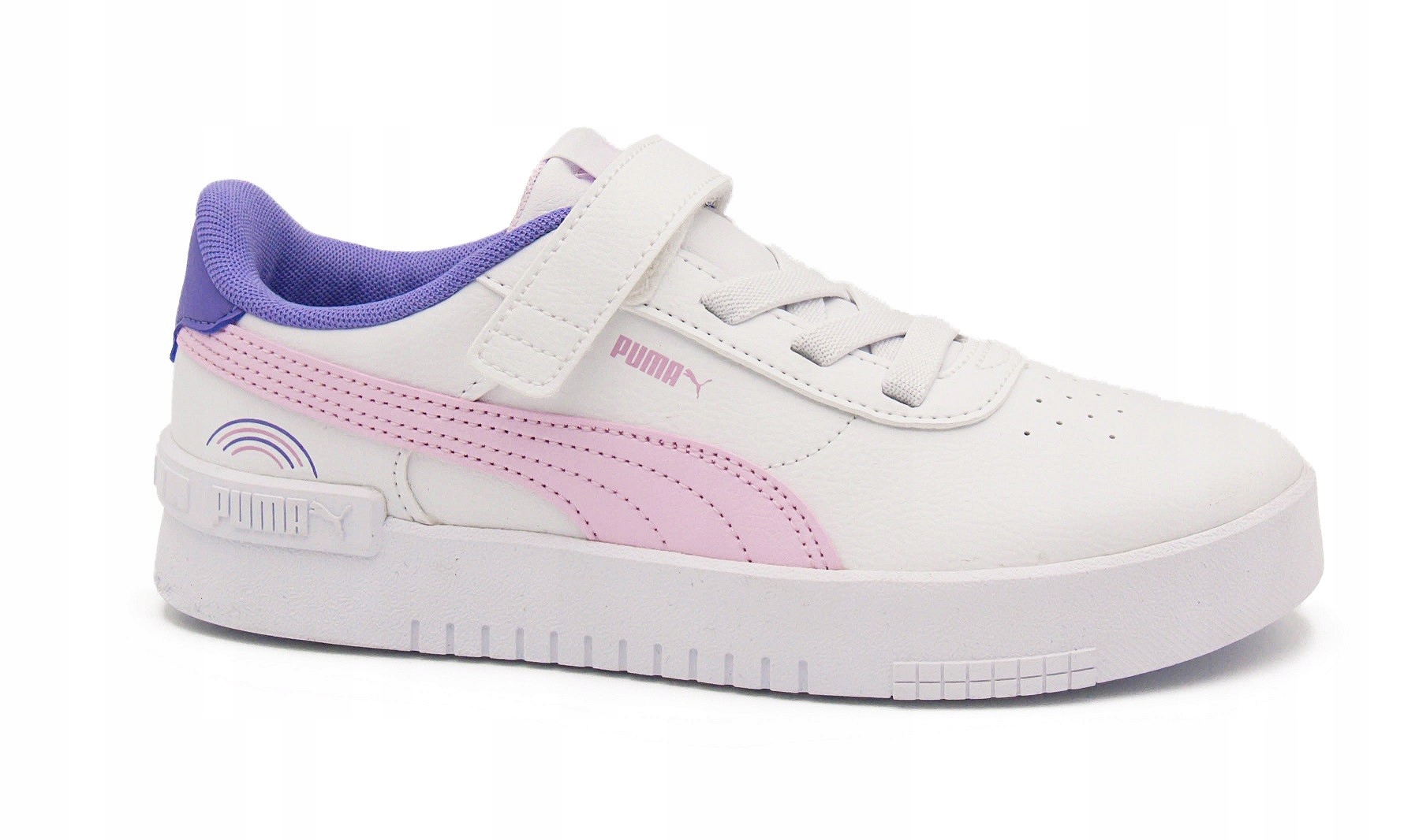 Puma Jola Colorful Rainbow Ac+ Ps Buty Sportowe Dziewczęce 401671 01 Białe