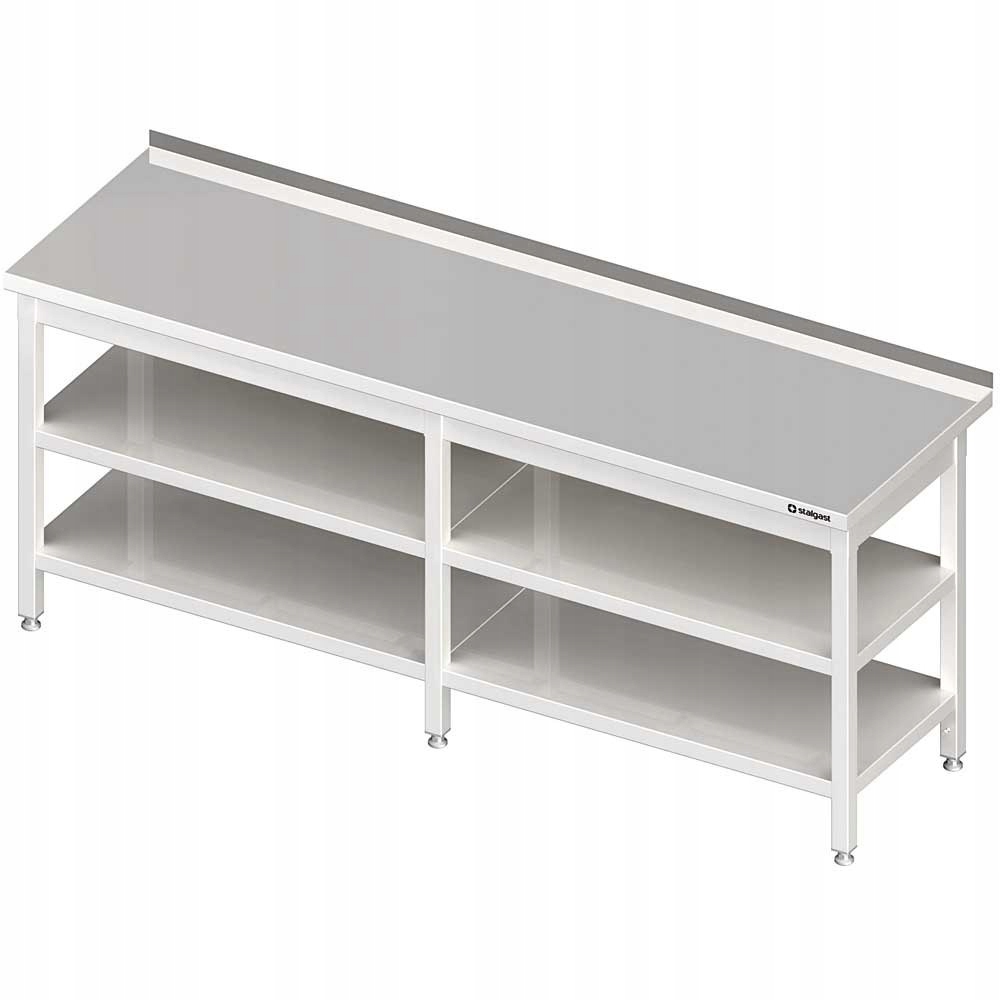 Stół nierdzewny 2 półki 2100x600 Stalgast