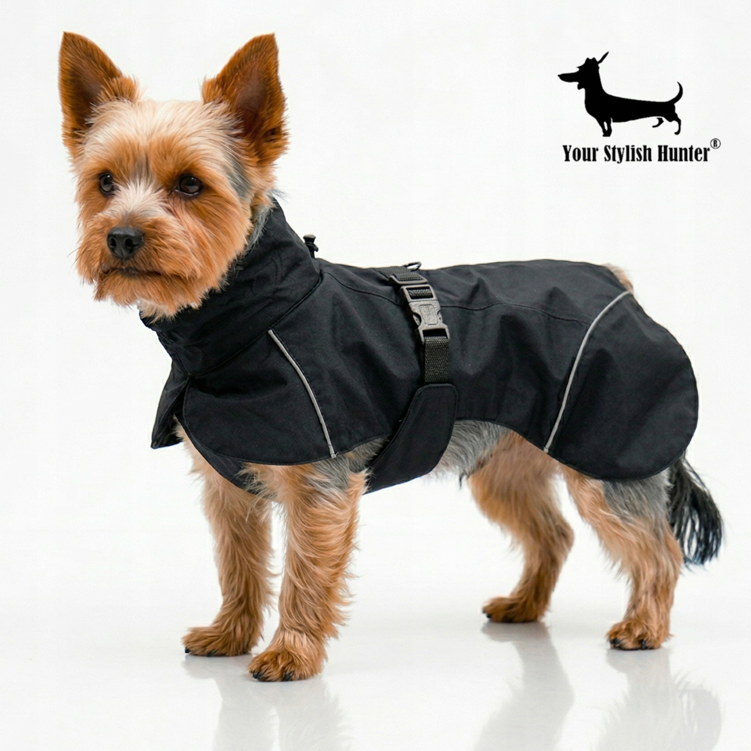 Voděodolná bunda, pláštěnka, oblečení pro psa, reflexní prvky, velikost S
