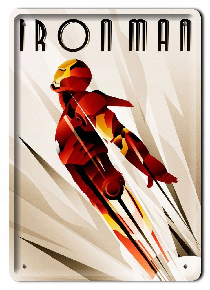 Ironman Metalowy Szyld Plakat Retro #08038