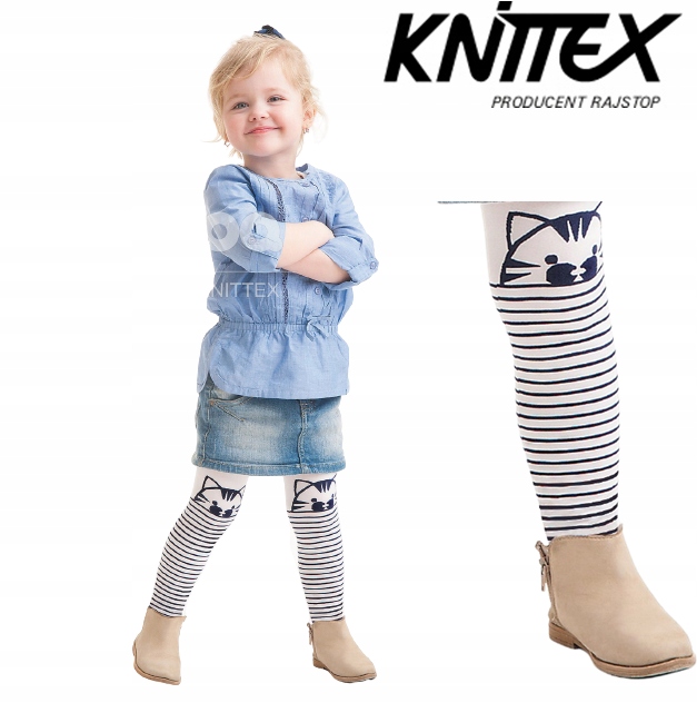 

Knittex rajstopy dziecięce Cat biały 116-122 Noq