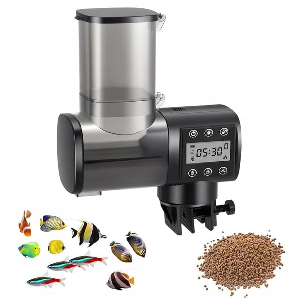 Levně Krmítko Pro Zlaté Rybky Pro Želvy, Automatické Akvarijní Krmítko 500 ML