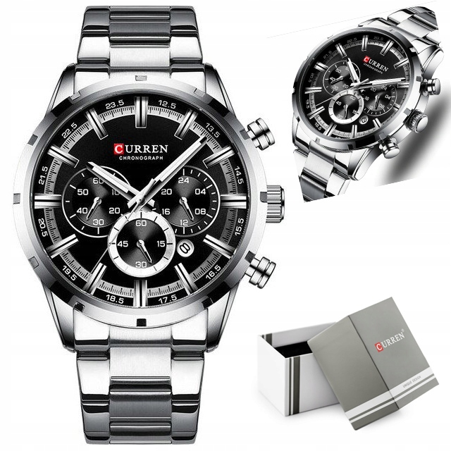 

Zegarek Męski Curren 8355 Chronograf (zc028c) +box
