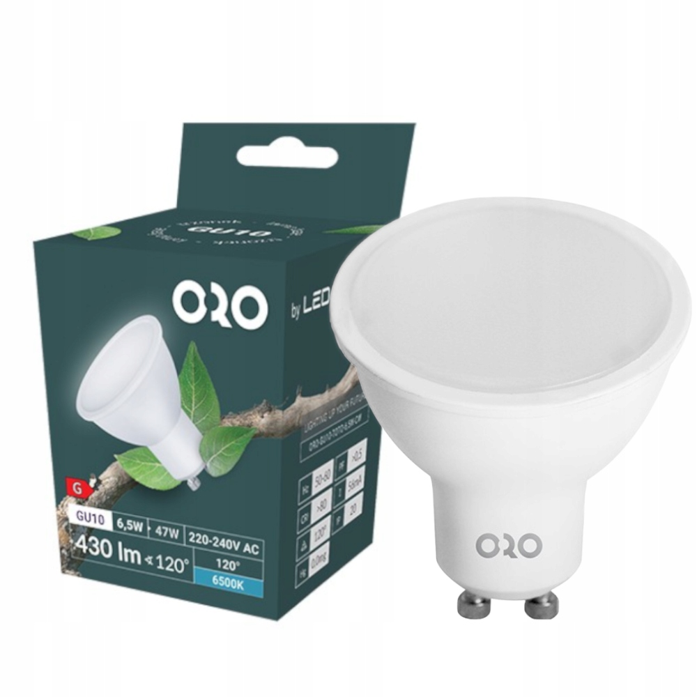 

Żarówka Led GU10 6,5W zimna 430lm