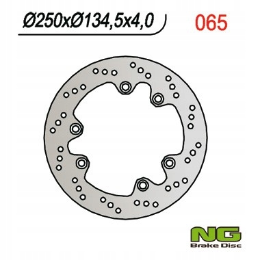 Ng Brzdový Kotúč Chrbát Suzuki Dr 600/650/750/800 (250x134,5x4)