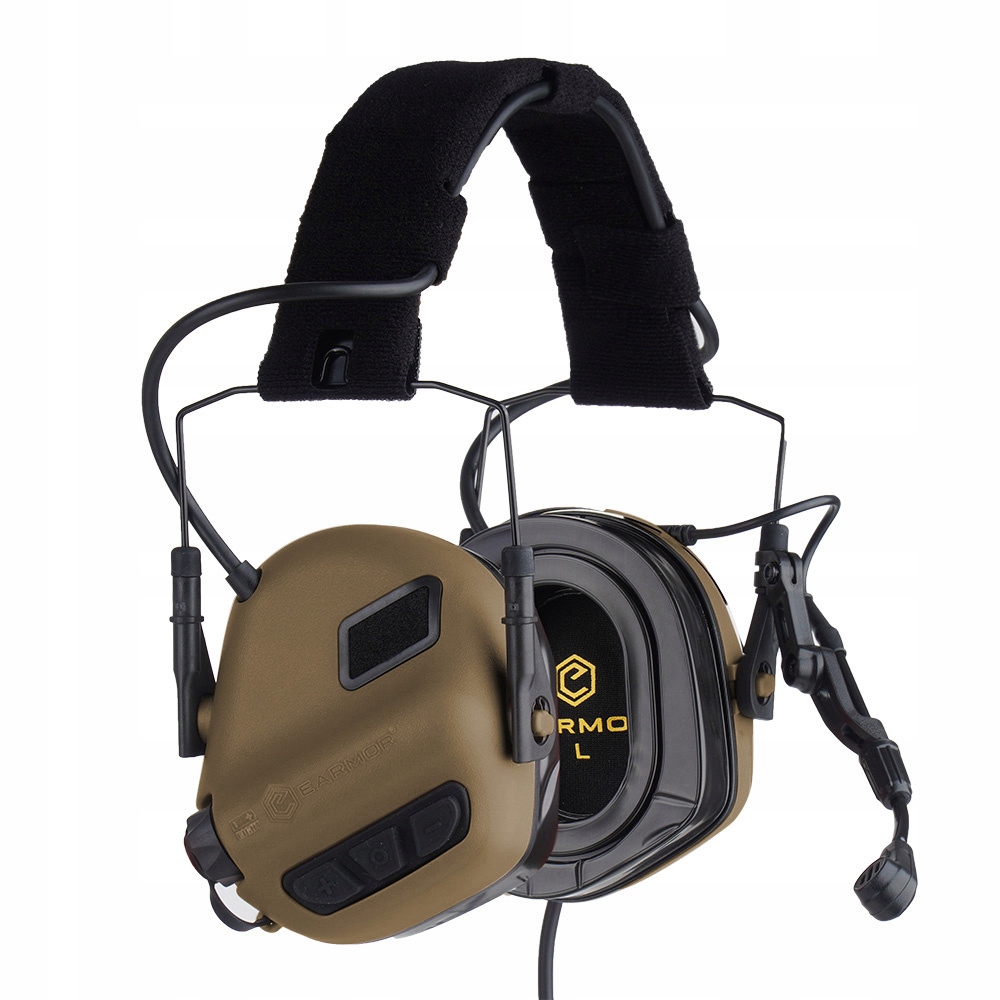 Earmor Zestaw słuchawkowy M32 Plus Coyote Brown M32-CB (plus)