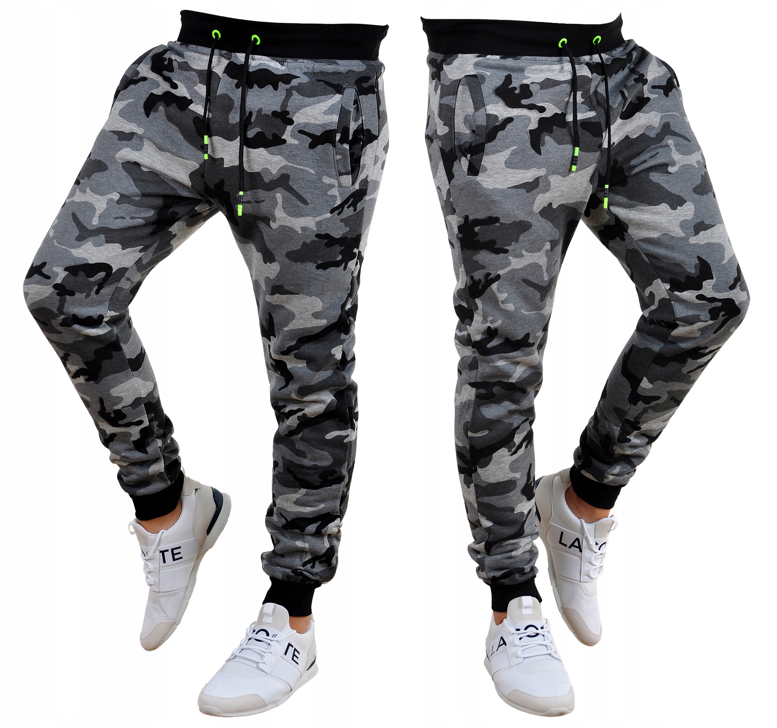 KZ15 r. XL MĘSKIE SPODNIE DRESOWE JOGGERY GŁADKIE