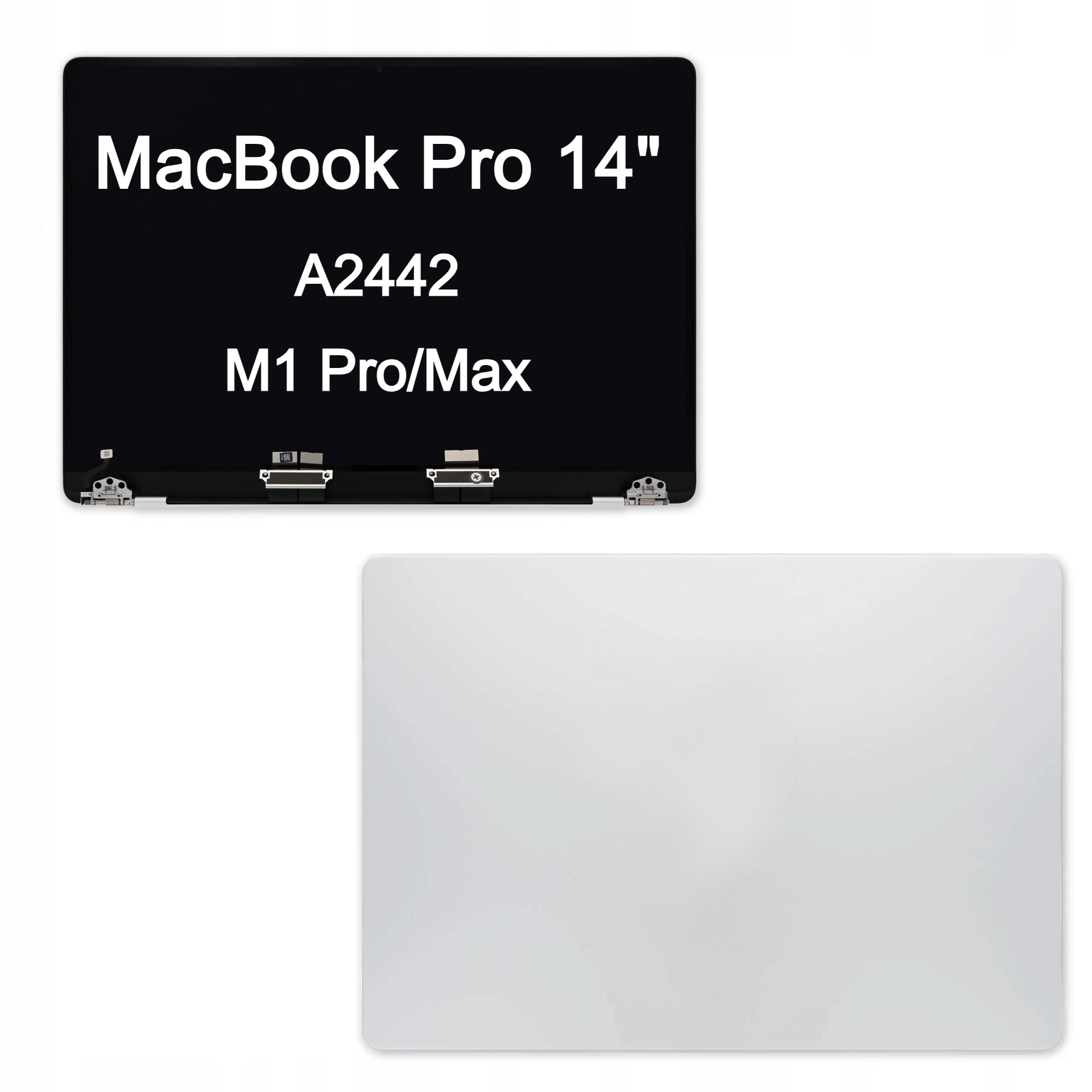 Matryca Ekran Skrzydło Do Apple MacBook Pro 14 A2442 M1 Pro Max Silver
