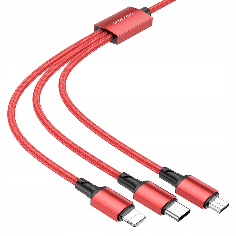 Borofone кабель BX72 3 в 1-USB к Тип C, микро США код производителя BX72