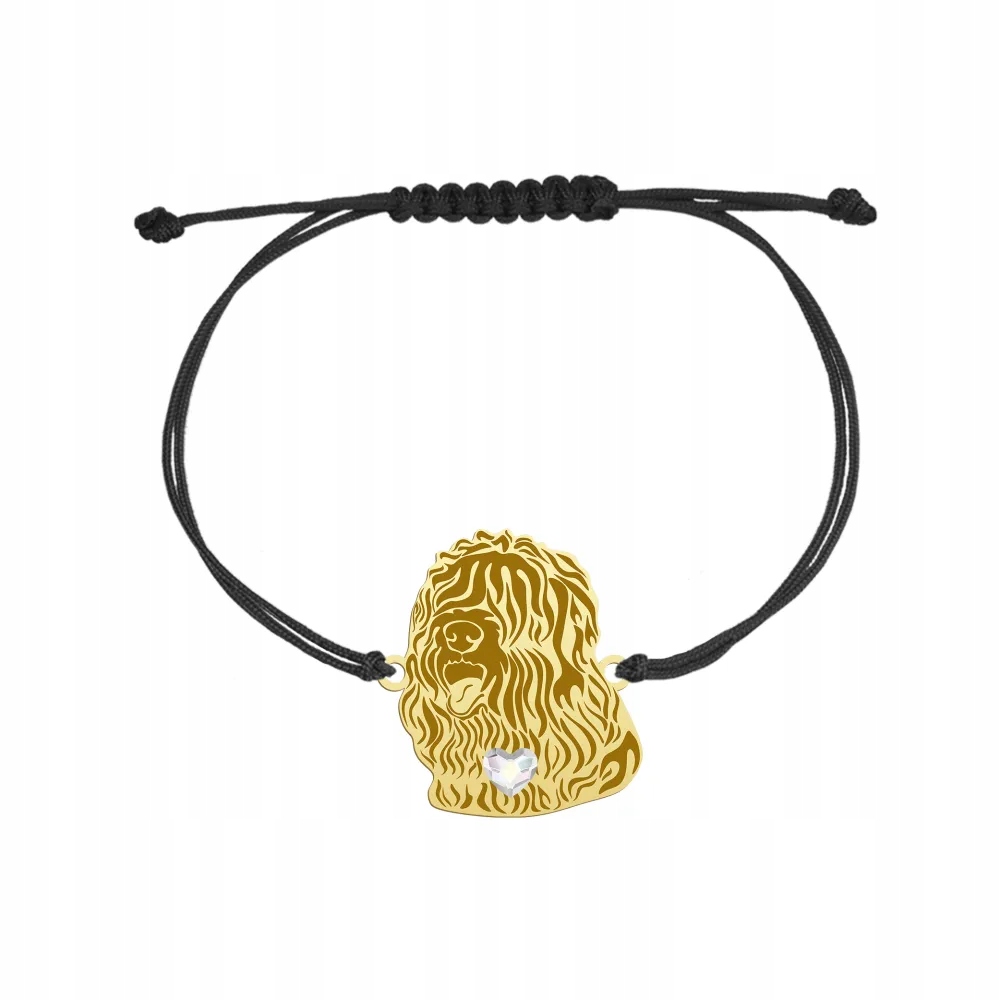 Zlatý náramek Ruský teriér 925 Šperky Dárek Gravírování