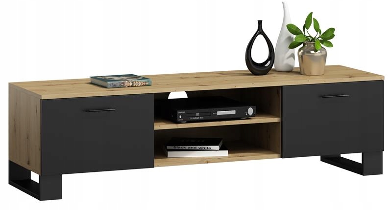 Stolík Rtv skrinka Klara 120 cm artisan-čierna loft Per