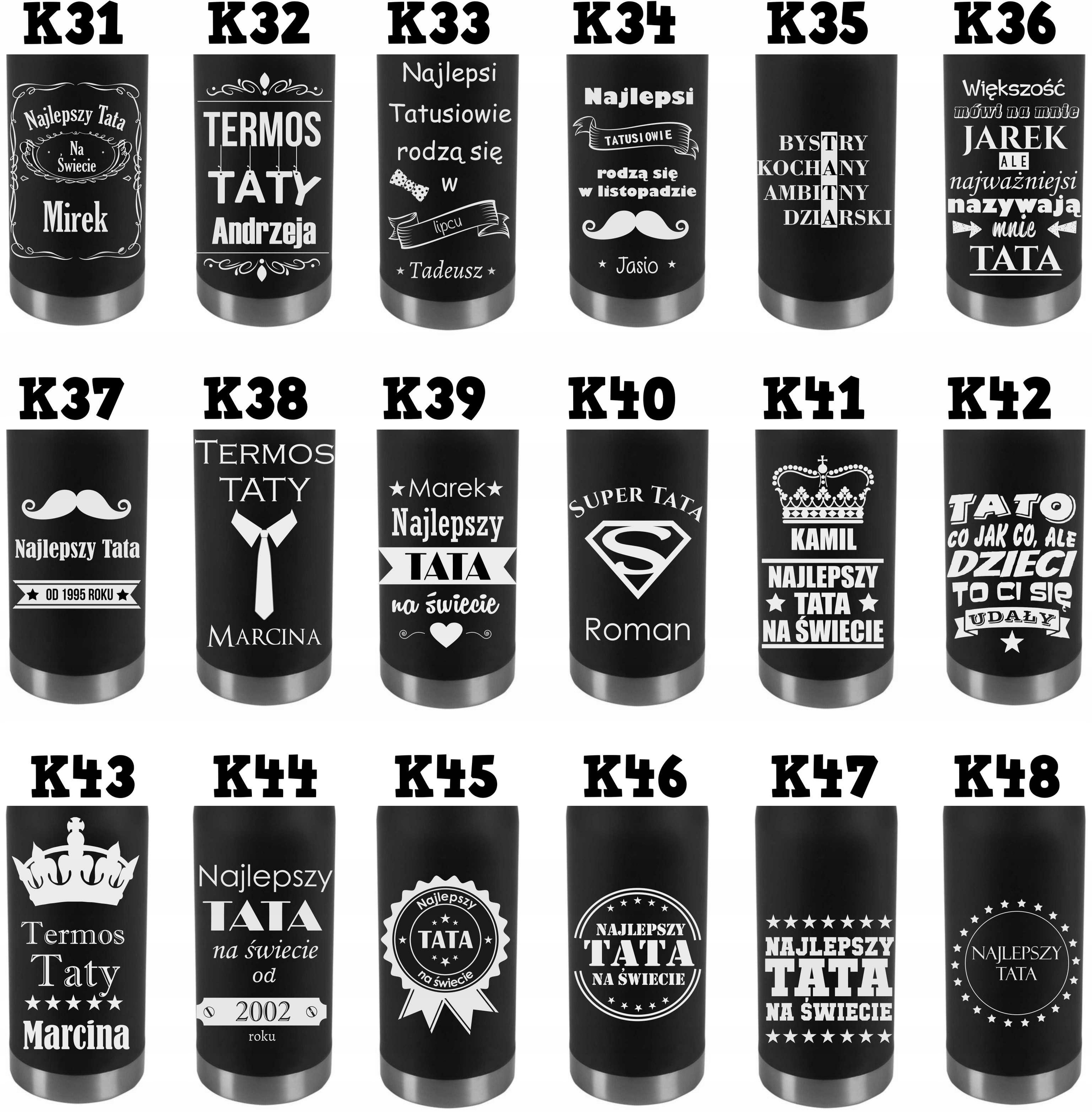 KUBEK BUTELKA TERMICZNY Z GRAWEREM PERSONALIZOWANY Marka inna marka