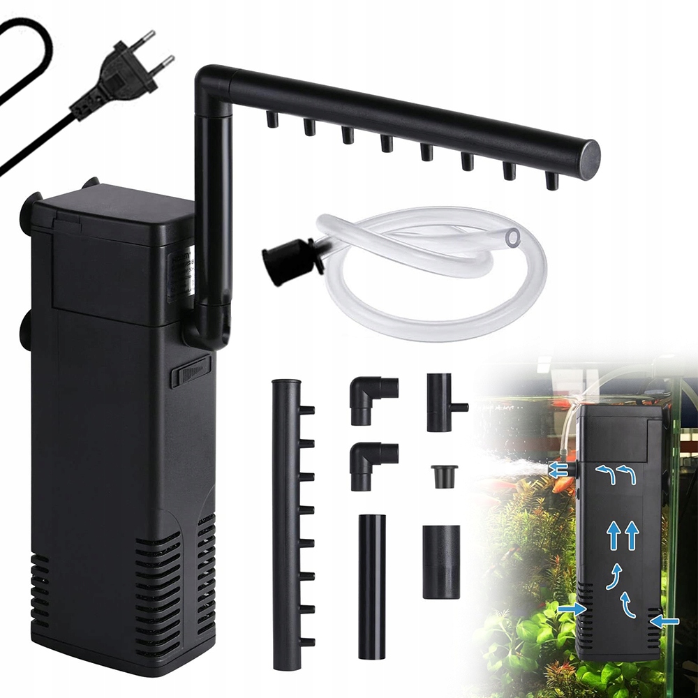 Vnitřní Akvarijní Filtr S Dešťovou Sprchou Pro Nano Akvárium 1000 l/h