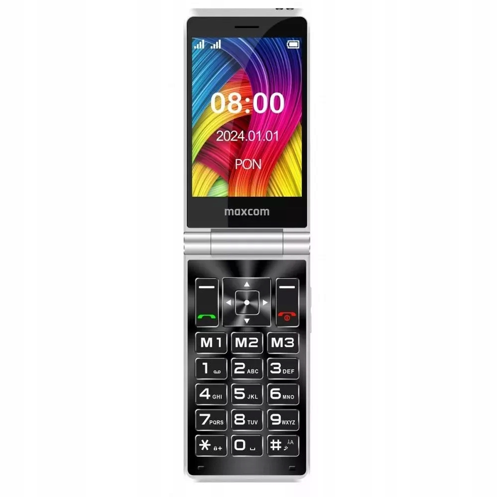 Maxcom telefón pre seniorov s klapkou MM835 červený