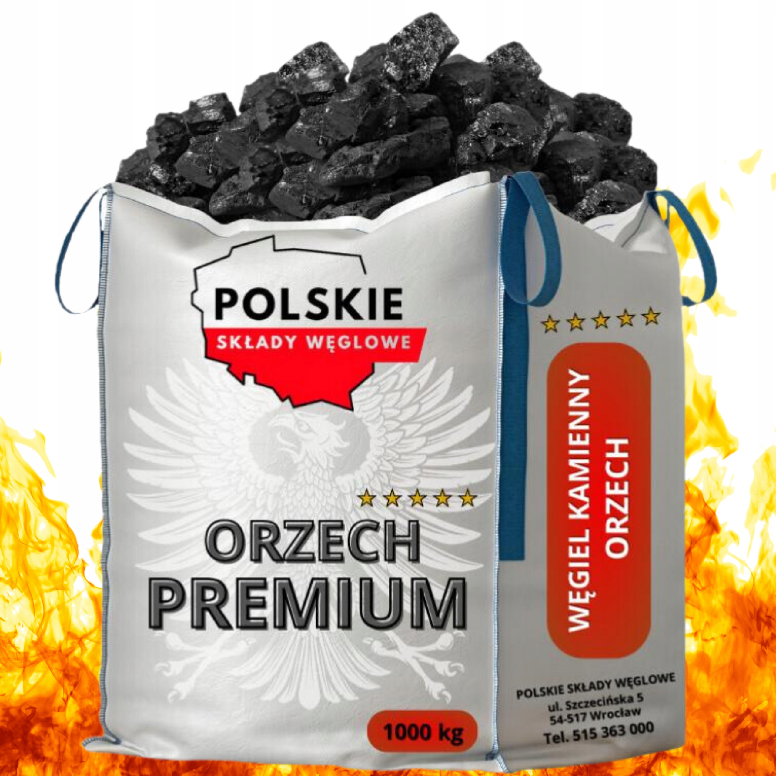 ORZECH PREMIUM WORKOWANY WĘGIEL WOREK 20 kg Marka bez marki