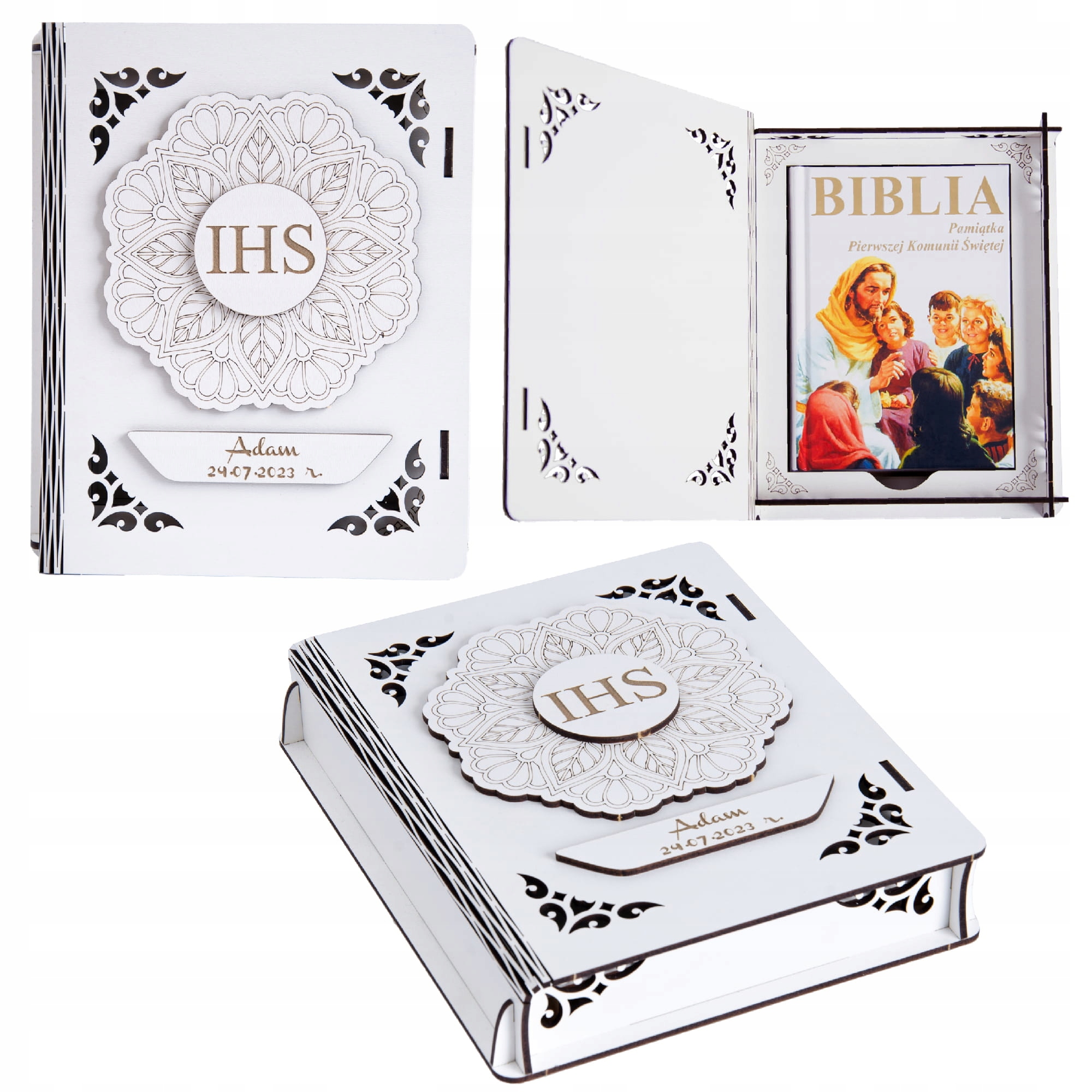 

Biblia w pudełku Pamiątka I Komunii Świętej OBK-9