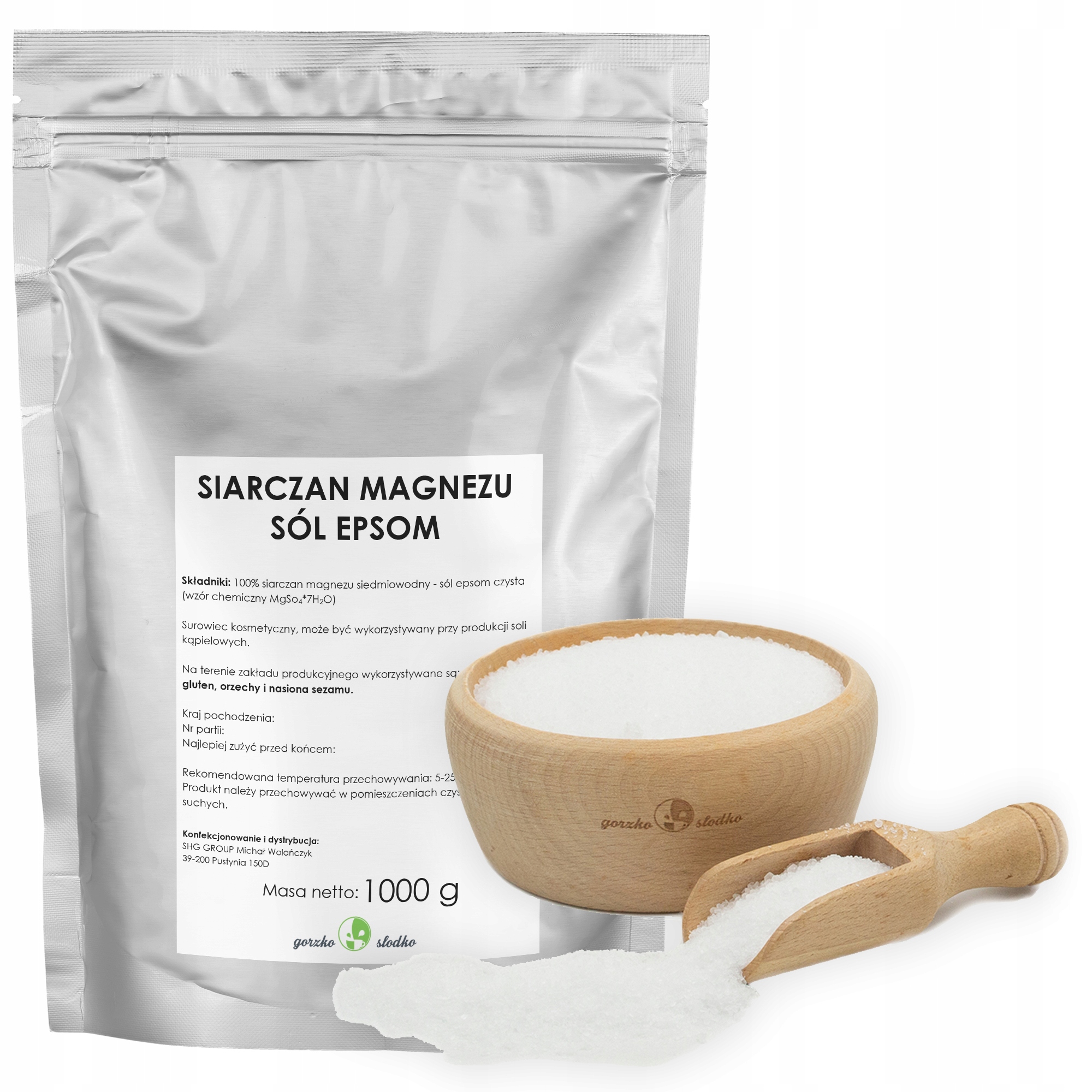 SÓL EPSOM sól rzymska siarczan magnezu 1kg