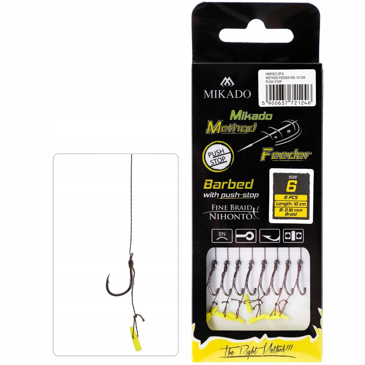 Mikado Haczyki do Method Push Stop 10cm Size 6 B