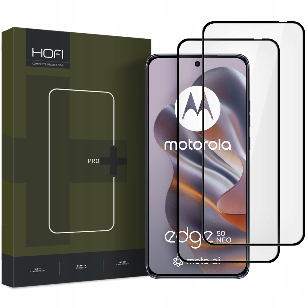 Szkło Hartowane Hofi Glass Pro+ 2- Pack Motorola Edge 50 Neo 60 Neo Black