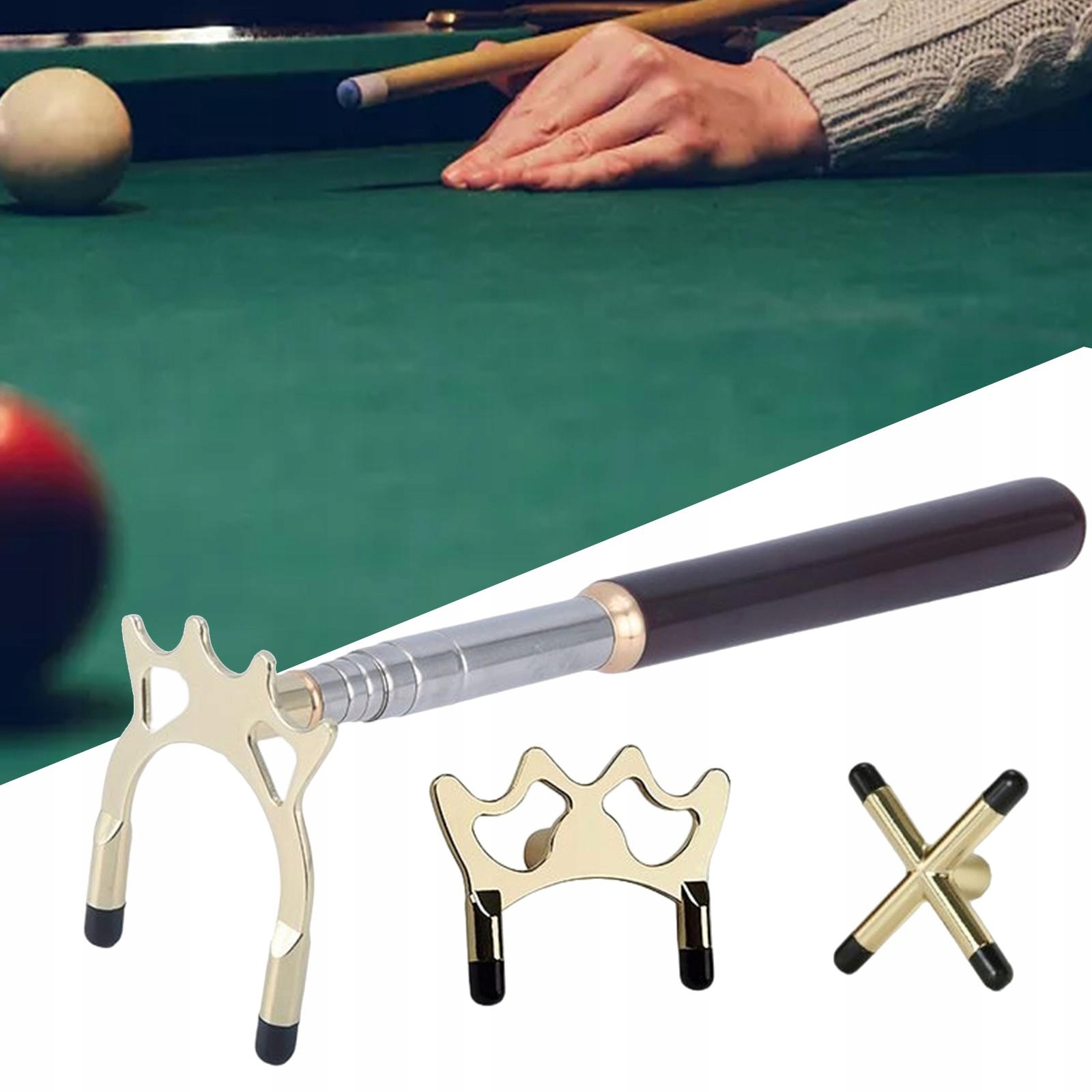 Extendable Billiards Cue Stick Bridge with Br Płeć nie dotyczy