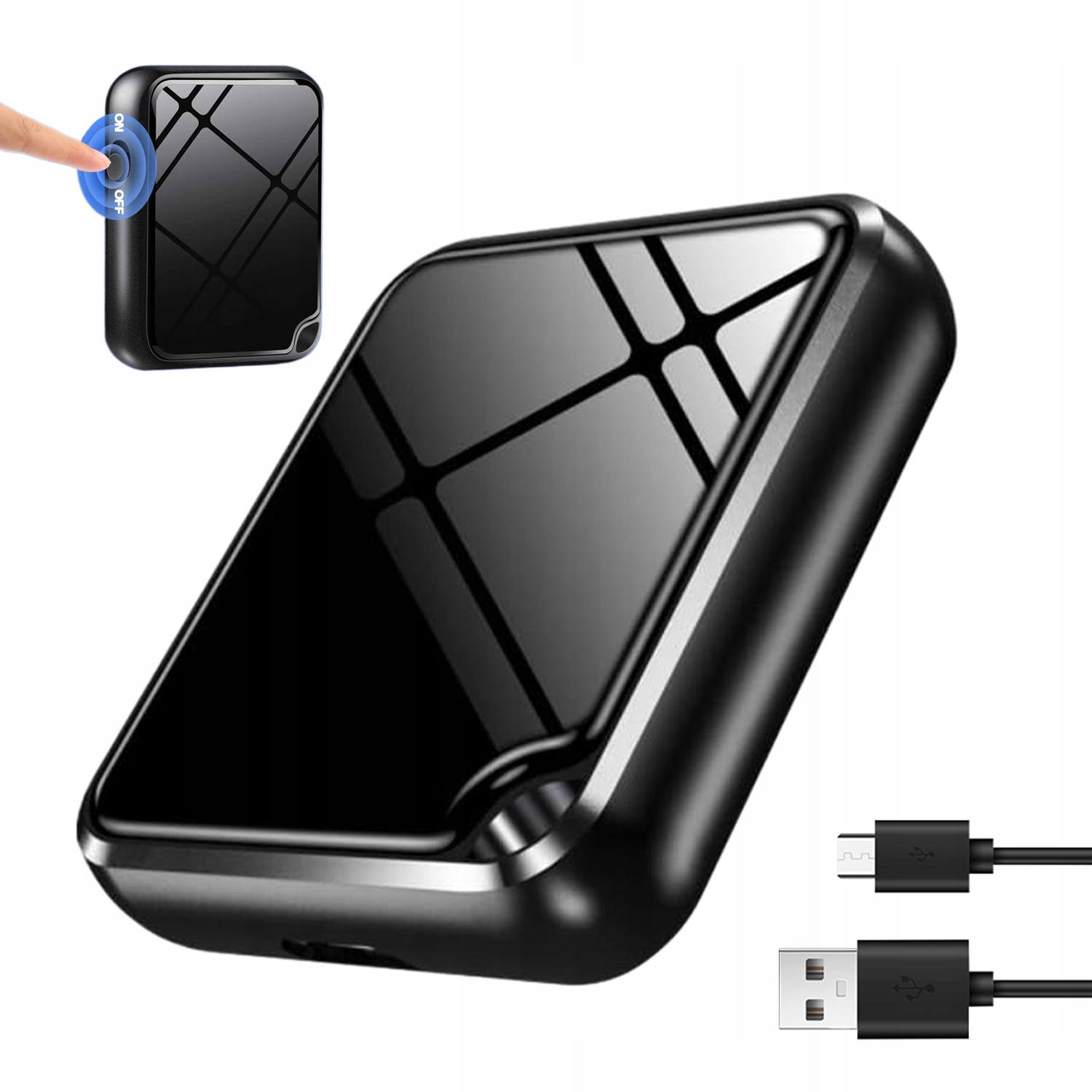 Mini Diktafon Nahrávání Jedním Dotykem MP3 16GB Pro Přednášky Výuka