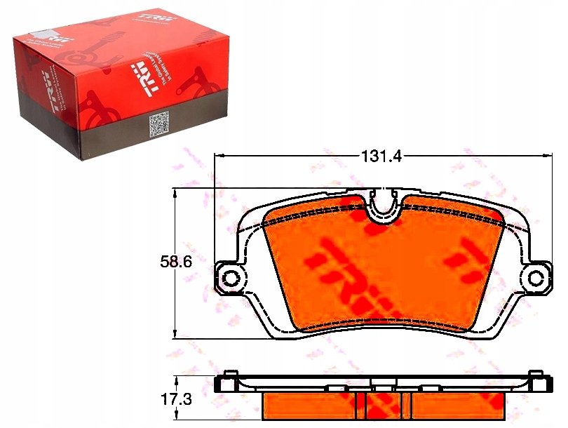 Brzdové Destičky Landrover Zadní Range Rover 11- Trw Asistent Kolize #34