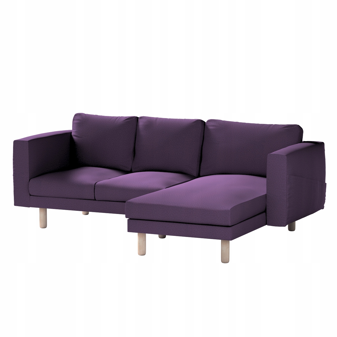 Dekoria potah na pohovku Norsborg pro 3 osoby s lenoškou Ikea, růžový