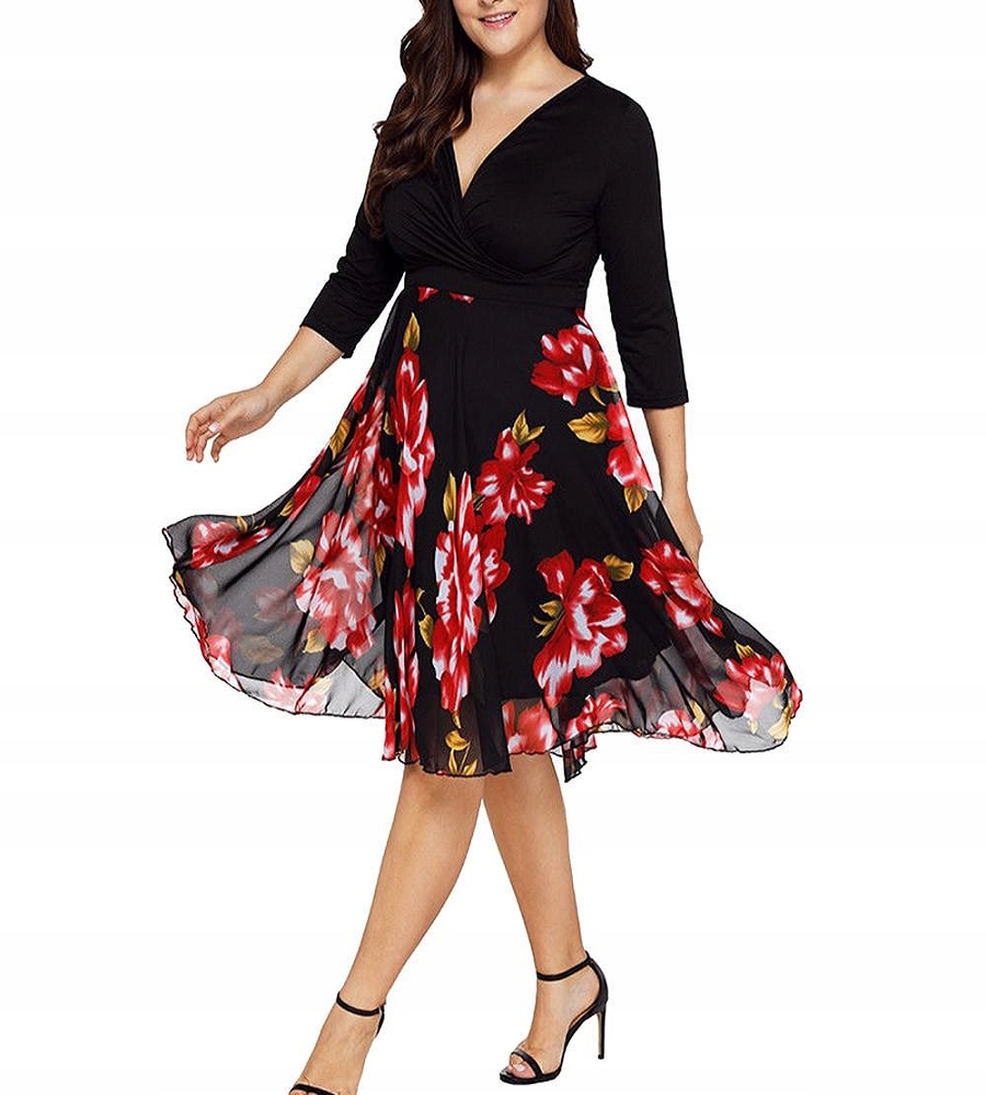 

Linia Plus Size Vem kwiaty rozmiary 46 48 50 52 54