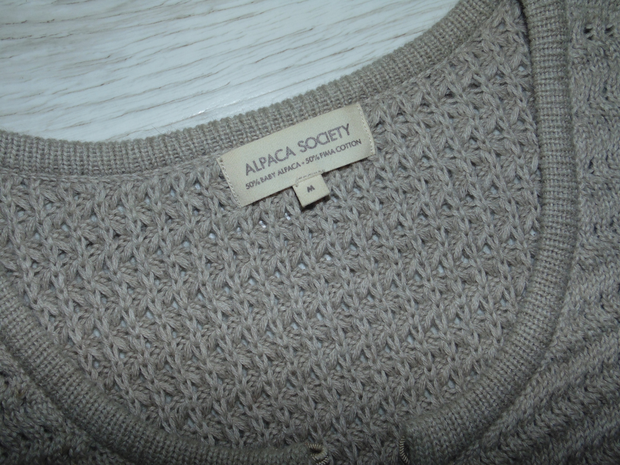ALPACA SOCIETY SWETER BLEZER BABY ALPACA WOOL M Marka inna
