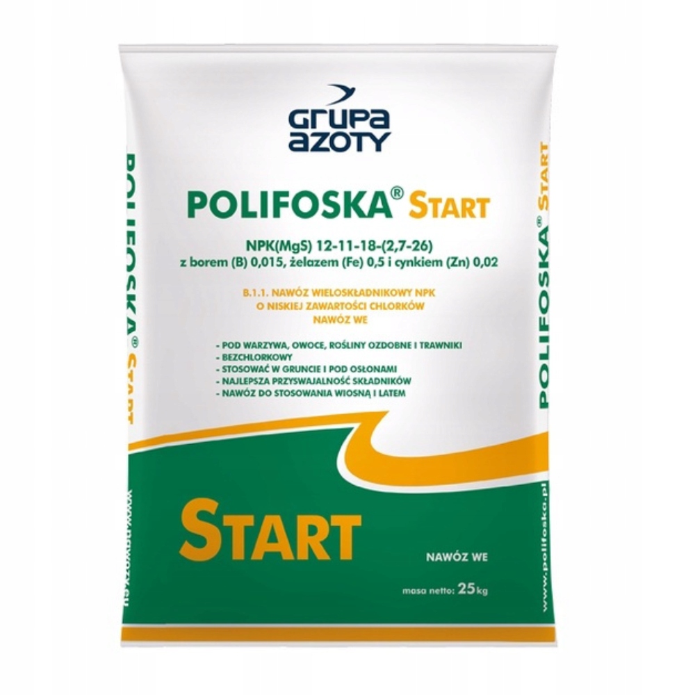 

Nawóz Polifoska Start Npk 25kg