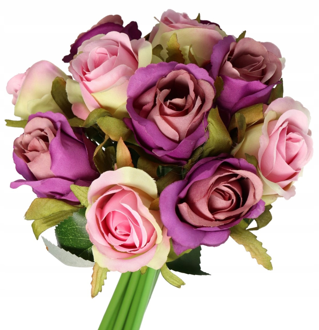 РОЗА РОЗЫ БУКЕТ ИСКУССТВЕННЫЕ ЦВЕТЫ 25 СМ 12 ВЕТОЧЕК