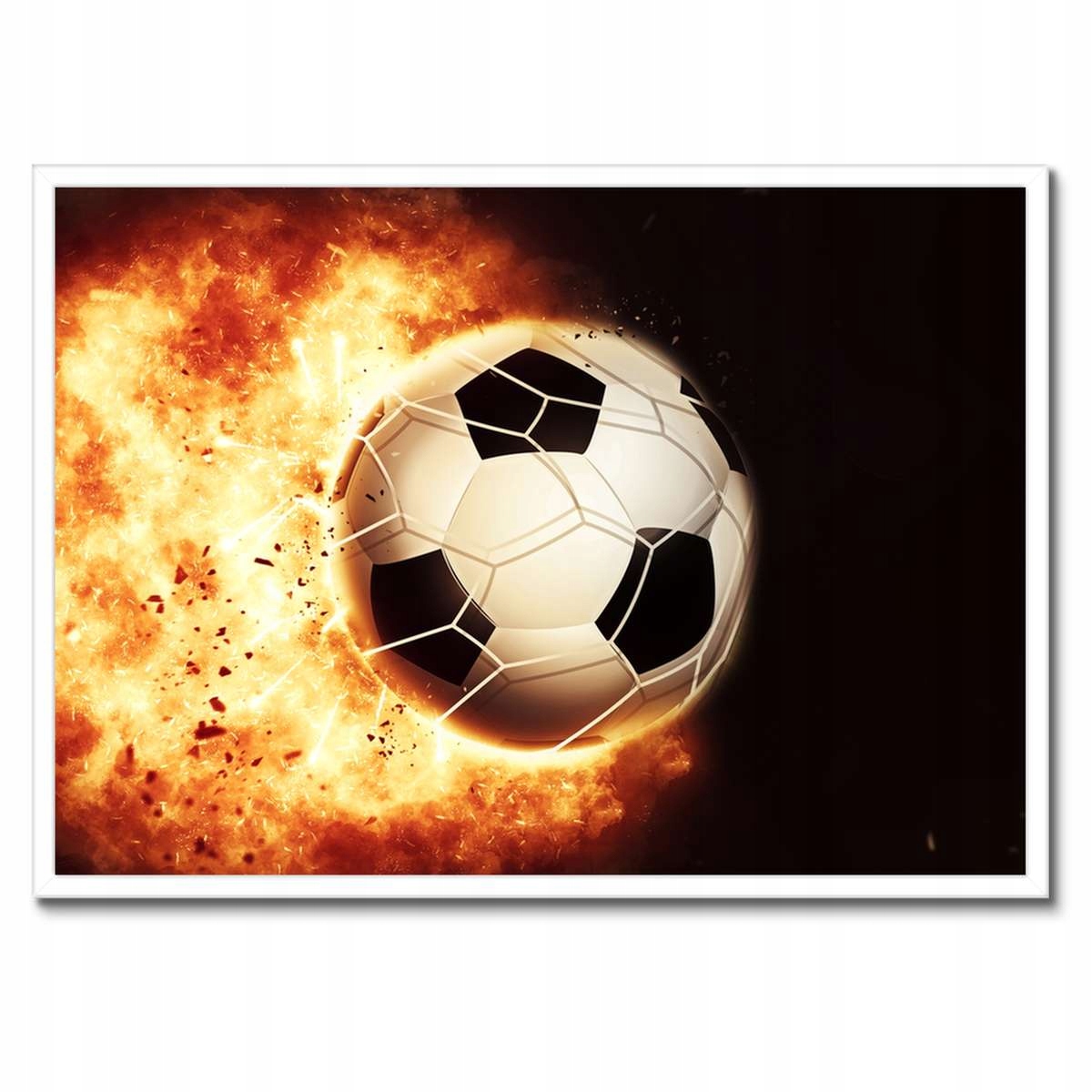 Plakáty v rámu 70x50 Míč v ohni Plameny