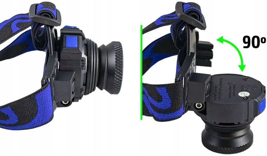 Latarka na głowę, COB, 350 lm Waga produktu z opakowaniem jednostkowym 0.15 kg