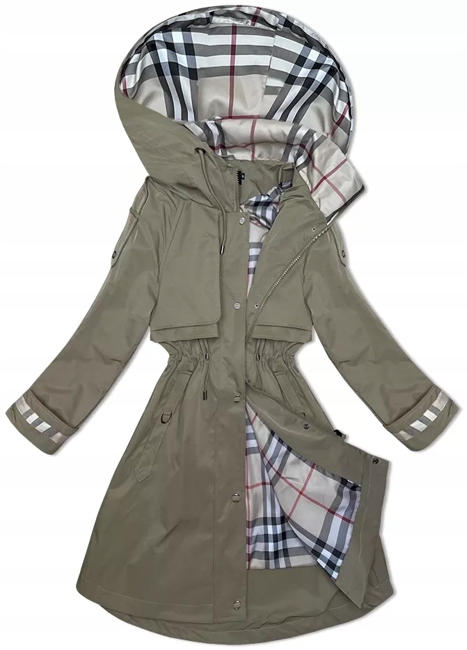 Tenká Parka BH-2403 Světle Khaki M (38)