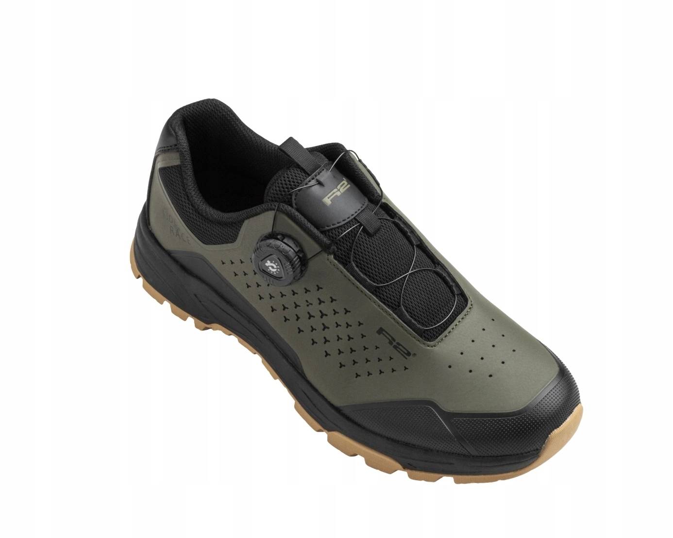 Cyklistické boty R2 Fortex ATSH08D olivově zelená, černá 26969/42