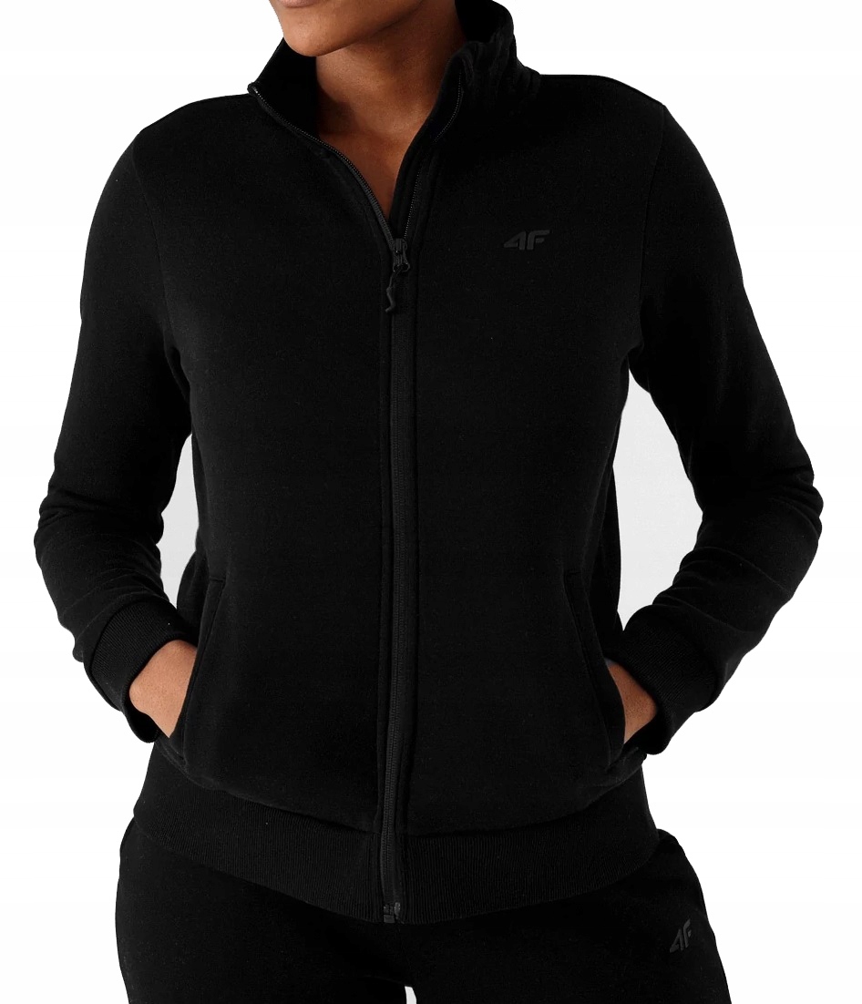 

4F Bluza Damska Rozpinana Bawełna BLD351 Black XL