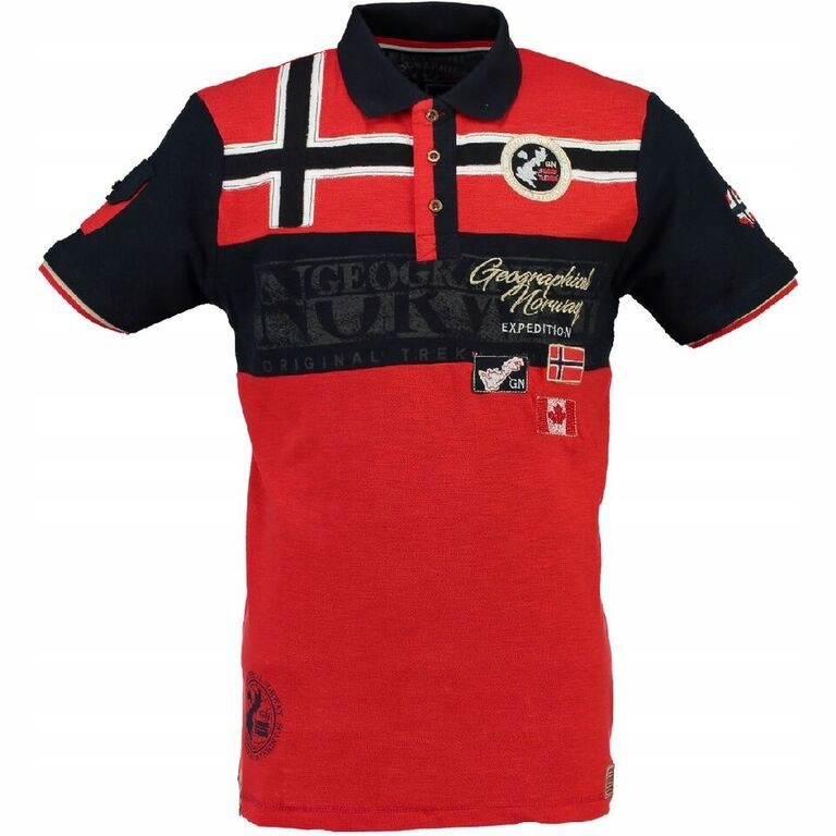 Geographical Norway polokošile pánská Karadok L červená